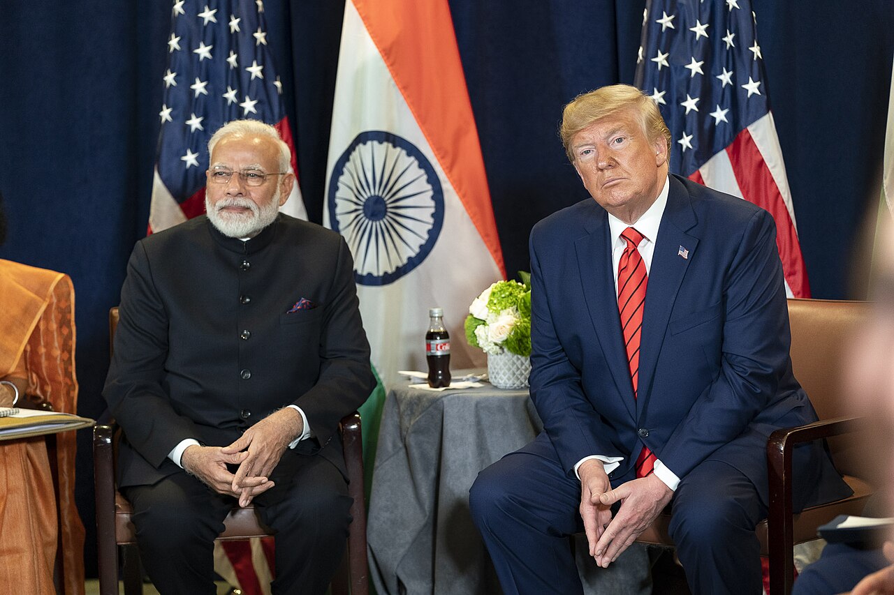 Narendra Modi and Trump at UN Headquarters